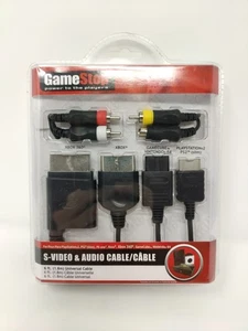 GameStop Universal S-Video & Audio Cable NEW Sealed Xbox PlayStation Nintendo - Picture 1 of 9
