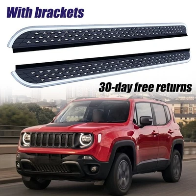 2 piezas estriberas barras Nerf peldaños laterales aptos para Jeep Renegade 2015-2026 Foto 1 de 4