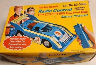 Radio Shack Battery Powered Radio Control Porsche #3 No. 60-3008 In Box Vintage - Image 1 of 4