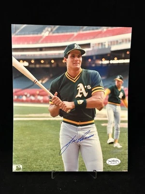 Jose Canseco autographed signed 8x10 photo Oakland Athletics JSA COA - Image 1 of 3