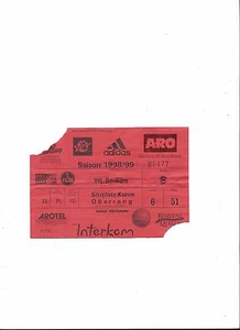 1.FC NÜRNBERG - VFL BOCHUM, 11.11.1998, Sammler Ticket, 1. Bundesliga 98/99 - Bild 1 von 1