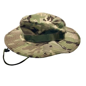 Camouflage Jungle Type Bucket Fishing Hat Mucin Camping Size L Light Weight - Picture 1 of 6