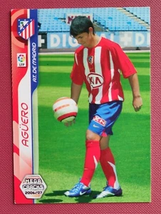 Aguero At Madrid original rookie card Panini Megacracks # 442 La Liga 2006 - 07 - Imagen 1 de 2