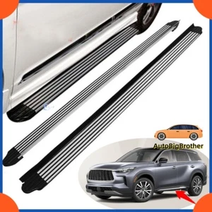 Fits Infiniti QX60 2022 2023 Running Boards Side Steps Nerf Bar Protector Pedal - Picture 1 of 10