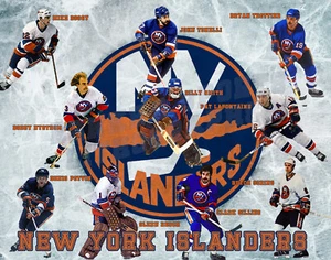 Stampa litografica New York Islanders di tutti i tempi grandi 11 x 14 - Foto 1 di 1