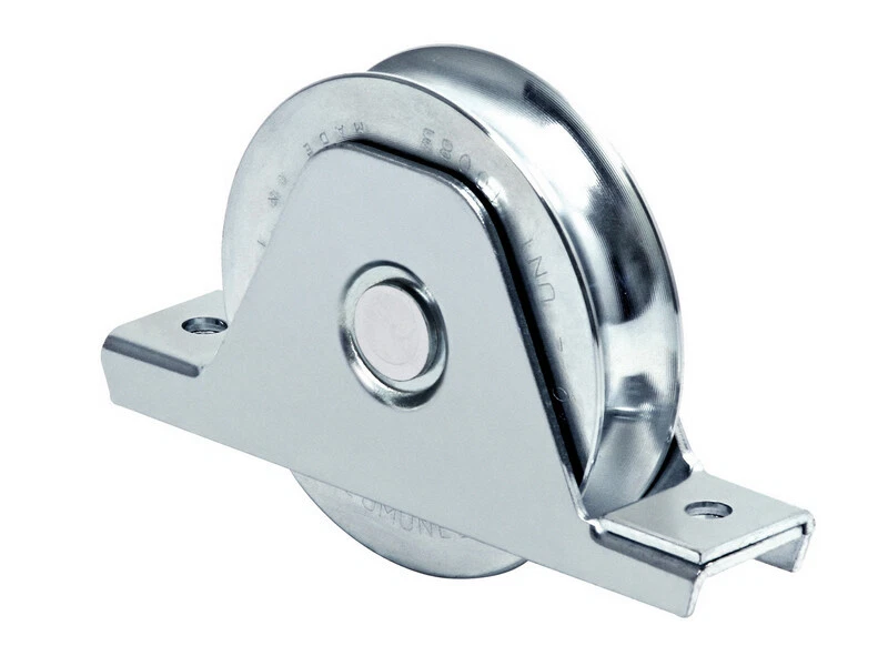 RUOTA PER CANCELLO SCORREVOLE CON SUPPORTO GOLA "U" CON CUSCINETTO VARIE MISURE - Immagine 1 di 1