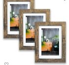 5X7 Picture Frame Set of 6,Display Pictures 5x7 For  4x6 Frame DISTRESSED BROWN