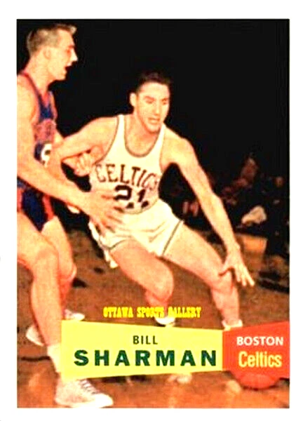 1996-97 TOPPS STARS REPRINTS BILL SHARMAN BOSTON CELTICS #42 (3V20)