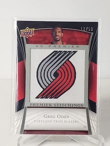 2007-08 Upper Deck Premier Greg Oden novato Premier parche/50 - Imagen 1 de 2