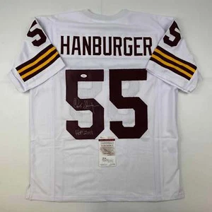 Autographed/Signed Chris Hanburger HOF 2011 Washington White Jersey JSA COA - Picture 1 of 4