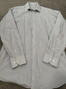 Perry Ellis Mens Light Blue Button Down Shirt Size MD Long Sleeve EUC Medium - Picture 1 of 4