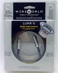 WireWorld Luna 6 subwoofer cable 6 meters - Picture 1 of 3