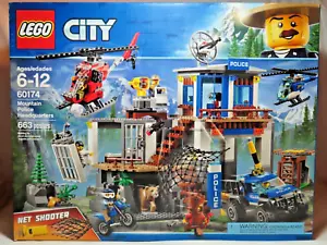 Lego City Mountain Polizeihauptquartier 663-teiliges Set # 60174 neu versiegelt! 2018 - Bild 1 von 13
