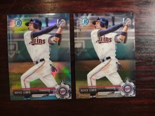 2017 Bowman Draft Chrome Sky Blue Refractor /399 Royce Lewis #BDC-1