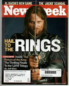 Newsweek December 1 2003 Viggo Mortensen Lord of the Rings Michael Jackson - Picture 1 of 2