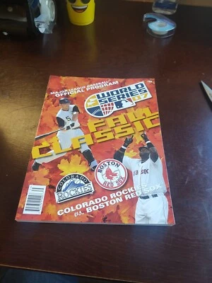 Colorado Rockies Boston Red Sox 2007 World Series MLB Official Program - Image 1 of 2