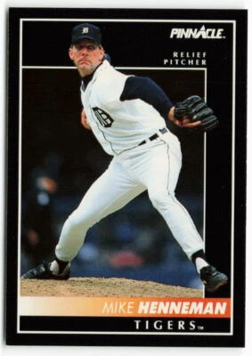 1992 Mike Henneman Pinnacle - Detroit Tigers - Image 1 of 2