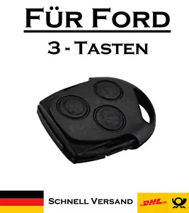 1x Autoschlüssel Gehäuse für Ford - Ersatz 3 Tasten PKW Fernbedienung KS10 - Picture 1 of 2