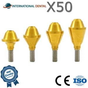 50 Slim Straight Multi Unit 1.6 Adapter Head Dental Fixture Int Hex Dentistry - Picture 1 of 3
