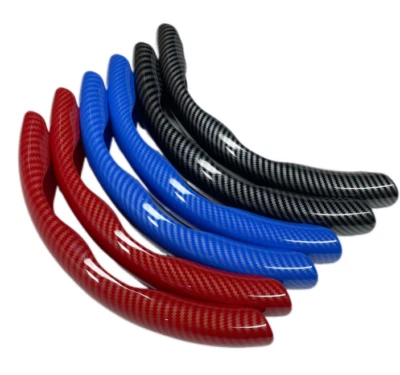 Car Steering Wheel Booster Cover Carbon Fiber Look Non-Slip Interior Accessory - Image 1 of 4