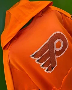 NHL Philadelphia Flyers Adidas Bright Orange Hoodie Men's 3X-Large NWT - Picture 1 of 8
