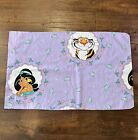 Vintage Aladdin Standard Pillowcase Jasmine Rajah Double Sided Disney Princess