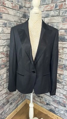 Chaqueta Blazer Louis Feraud Para Mujer Negra Lana y Cachemira Talla 16 De Colección Foto 1 de 4