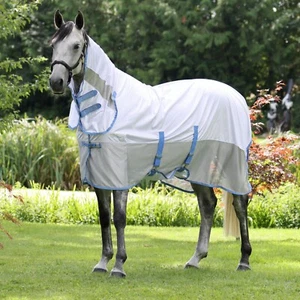 Shires Tempest Original Fly Mesh Combo Rug - Sky Blue | Breathable, Adjustable - Picture 1 of 8