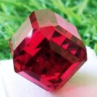 Red Color Topaz Natural Certified 98 Ct Cube Cut Brazilian Loose Gemstone
