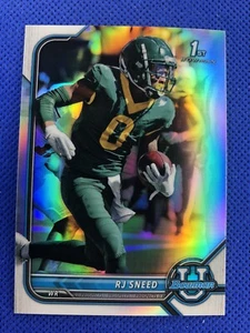 2022 #72 RJ Sneed Bowman University Cromo 1° Rifrattore - Foto 1 di 2