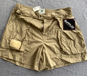 Vintage Damen Angelshorts Medium 32" Nos 90er khaki alpines Design leicht USA - Bild 1 von 10