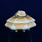 Italian Capodimonte Style Ceramic Bowl with Lid 9" Wide Made in Italy