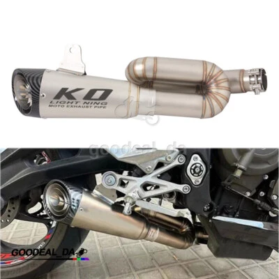 For Triumph Street Triple 765 R/S/RS 660S 2017-2023 Exhaust Escape Pipe Muffler - Image 1 of 4