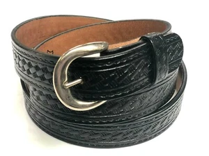 Basket Weave,Genuine Leather,100%Top Grain,1 1/2"wide,US Seller&Made.H.tooled - Bild 1 von 6
