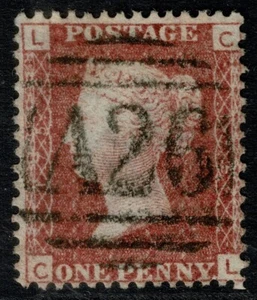 1864 GB USED ABLAND Gibraltar 'A26' 1d Red Pl 175 CL SG43 Z19 Superb Used - Bild 1 von 1