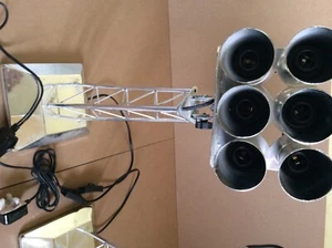 Silver floodlamp floodlight stadium 6 bulb football soccer 1 - Picture 1 of 1