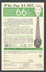Ca 1935 Warren Pa Economy Headquarters Mens Neckties $.66 Each WData In Offer 