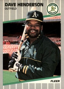 1989 Fleer MLB Dave Henderson #10
