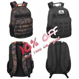 19'' Dual Strap Daisy Chain Backpack With Laptop Sleeve School Travel Bagpacks - Picture 1 of 12