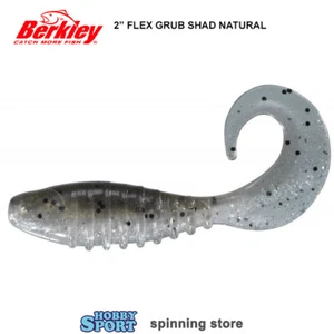 BERKLEY FLEXY GRUB SHAD 2" NATURAL 5 CM SPINNING x TROTA CONF. SFUSA CON 5 PZ - Foto 1 di 1
