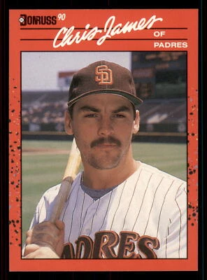 1990 Donruss Chris James #323  San Diego Padres - Image 1 of 2