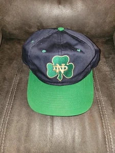 Vintage Notre Dame Hat Fighting Irish Snapback College Baseball Football. - Picture 1 of 4