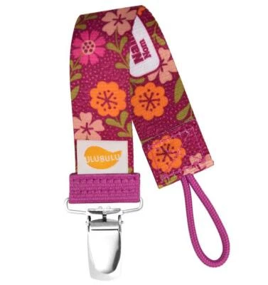 Wildflower Pacifier Clip - Girls - Ulubulu Binky Clip works with all pacifiers - Image 1 of 2