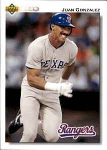 1992 Upper Deck #243 Juan Gonzalez - Picture 1 of 2