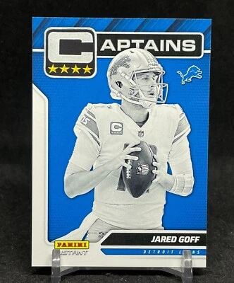 Jared Goff 2021 Panini Instant NFL Captains Football Card Detroit LIONS SP /723 - Image 1 of 2