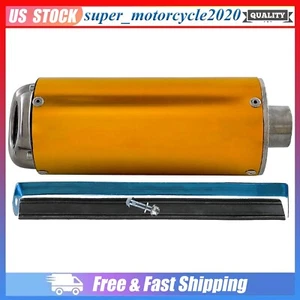 Abrazadera silenciadora de tubo de escape dorado de 28 mm para 50cc 110cc 125cc ATV Quad Dirt Pit Bike - Imagen 1 de 5