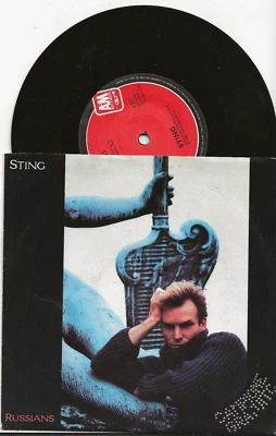 STING RUSSIANS 1986 ITALY PROMO COPY SINGLE, MINT - Image 1 of 2