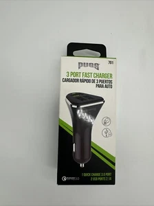 Cargador rápido PUGS 3 puertos 3.0 puertos y doble 2.1A - Imagen 1 de 2