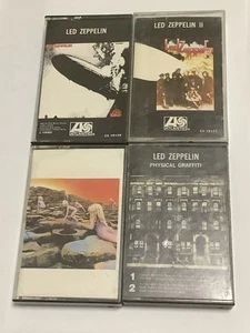 Led Zeppelin Cassette Tape Lot (4) House Of Holy 1 2 Physical Graffiti TESTED - Foto 1 di 10