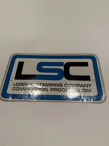 "Pegatina original vintage NOS LSC Logghe Stamping Company 7,85 x 4,25"" (9E)" - Imagen 1 de 1